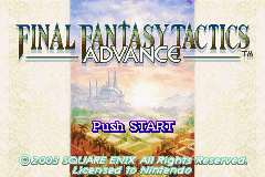Final Fantasy Tactics Advance: Title